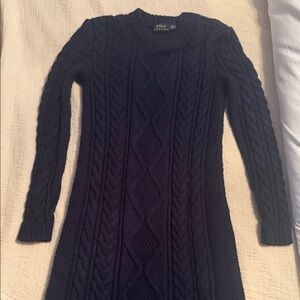 Polo by Ralph Lauren Navy Ribbed Knit Pullover